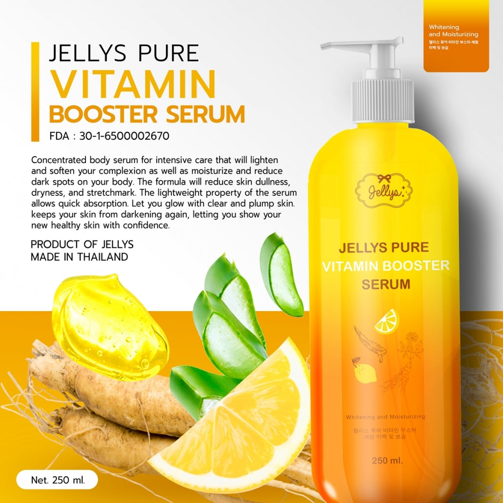 JELLYS PURE VITAMIN BOOSTER BODY SERUM - 250ml