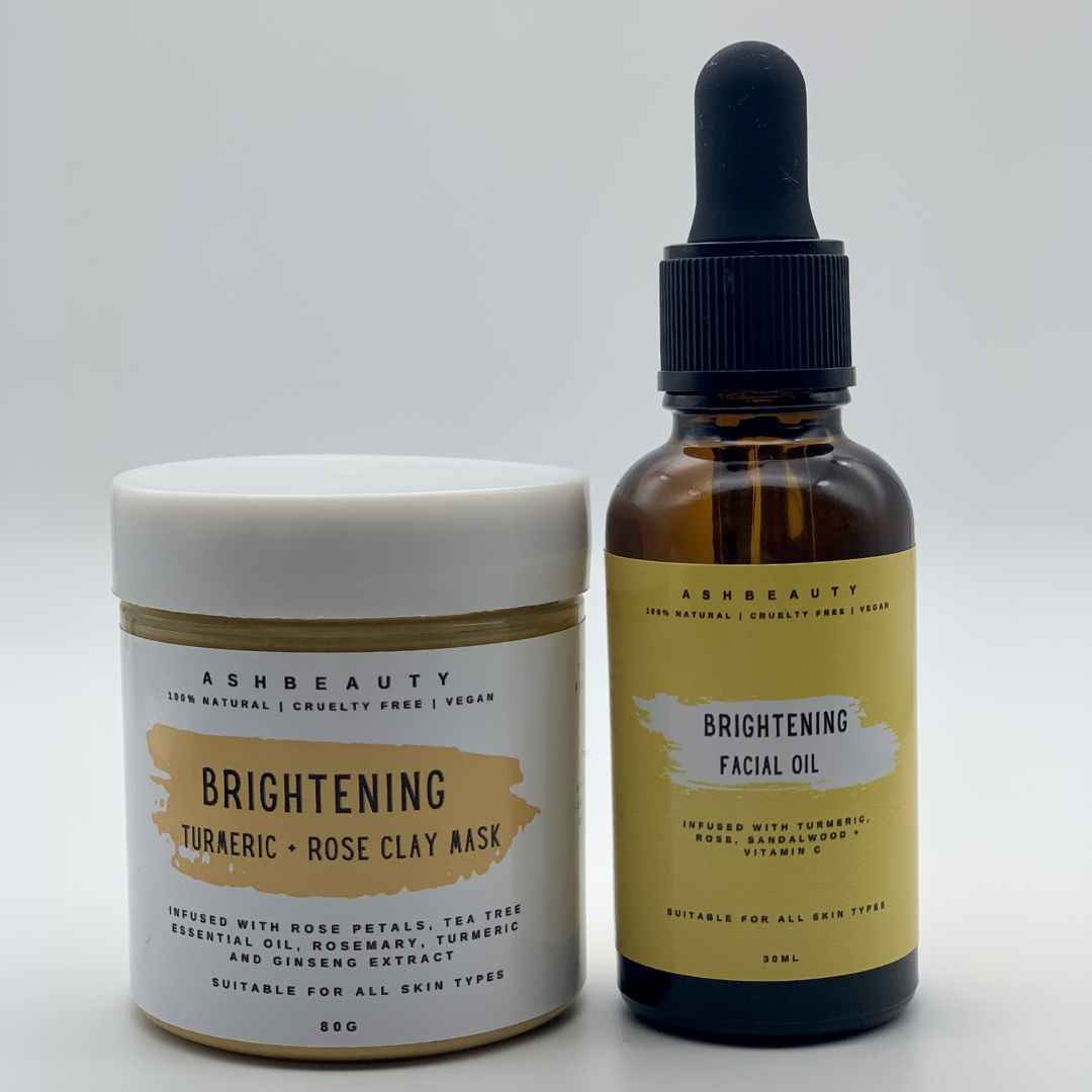 Brightening Clay Mask + Facial Oil Duo Bundle