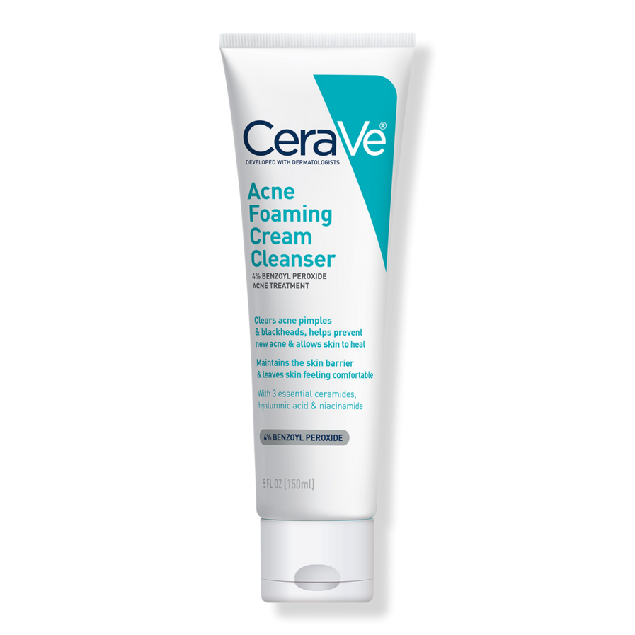 CeraVe® Acne Foaming Cream Cleanser with 4% Benzoyl Peroxide - 150ml