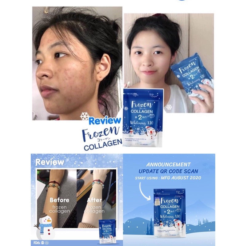 Gluta Frozen - Frozen Collagen 2 in 1 Whitening Supplement (×60 Capsules)