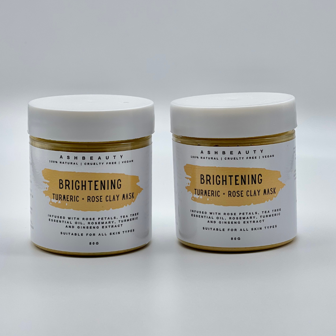 Double Trouble Turmeric + Rose Clay Mask Duo