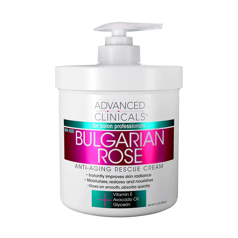 Advanced Clinicals Bulgarian Rose Moisturizing cream - 454g