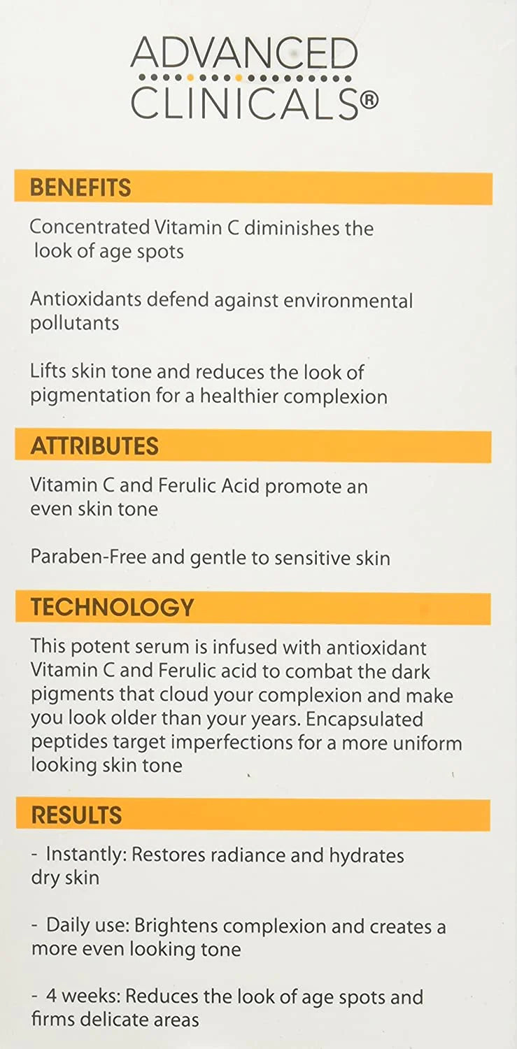Advanced Clinicals Vitamin C Serum - 52ml