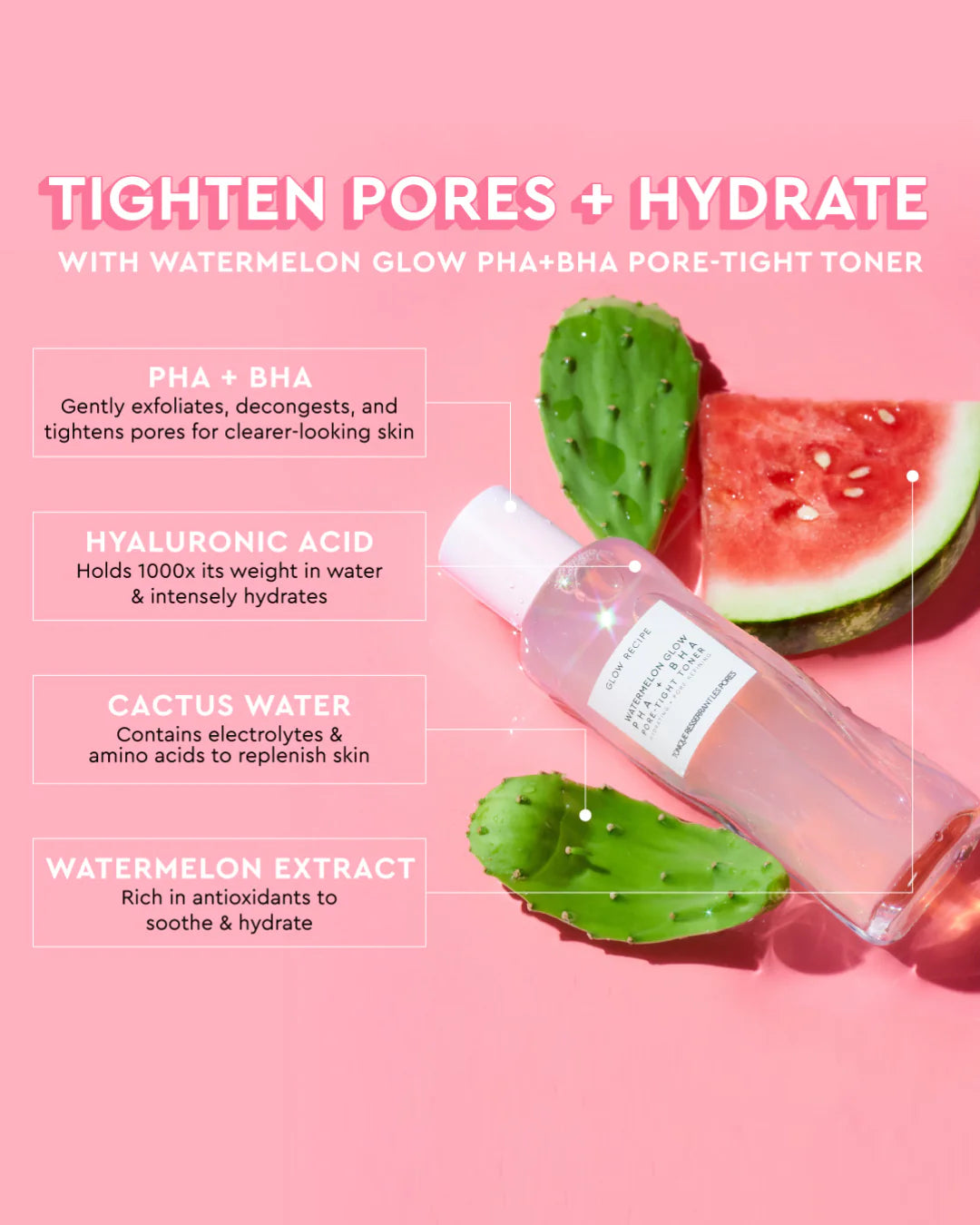 GLOW RECIPE Watermelon Glow PHA + BHA Pore-Tight Toner - 150ml