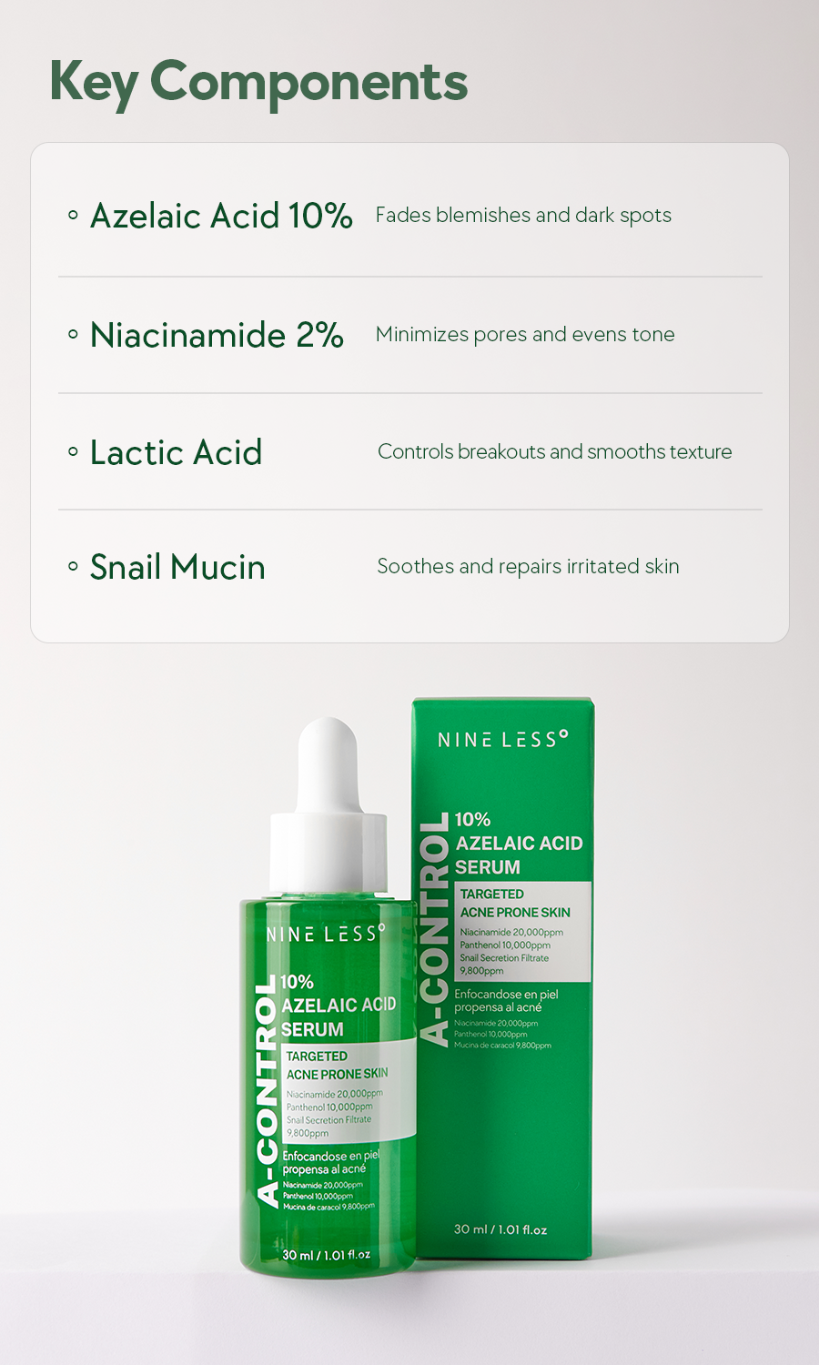 A-Control 10% Azelaic Acid Serum - 30ml