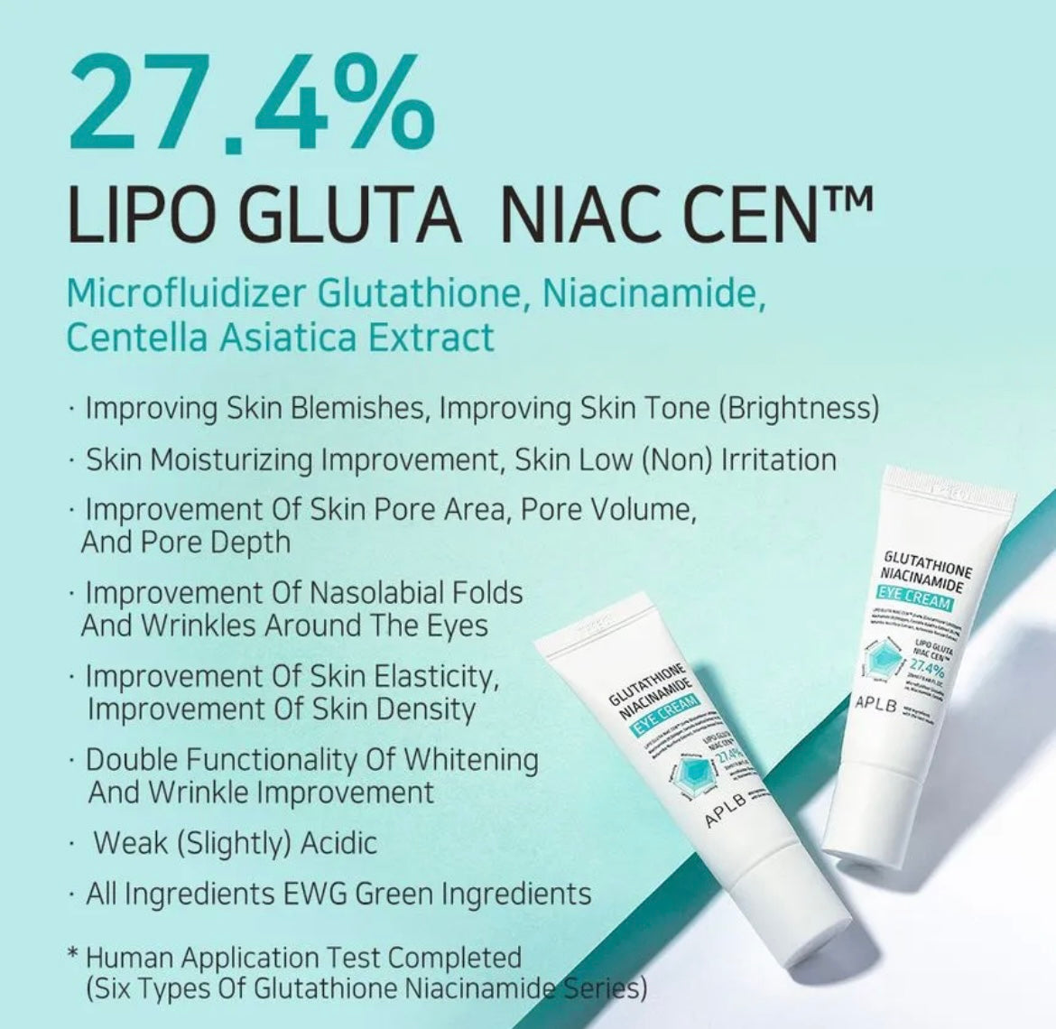 APLB Glutathione Niacinamide Eye Cream - 20ml