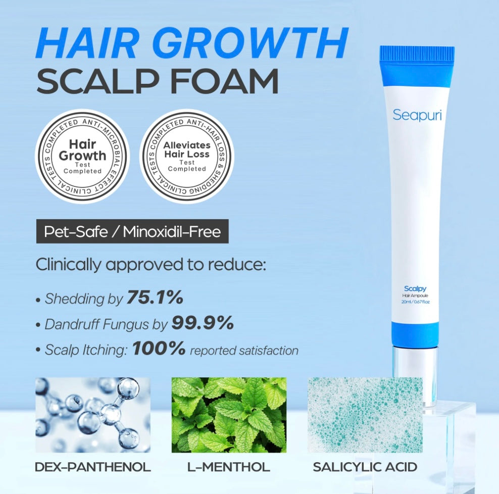 SEAPURI Scalpy Hair Serum | Scalpy & Hair Growth Serum - 20ml