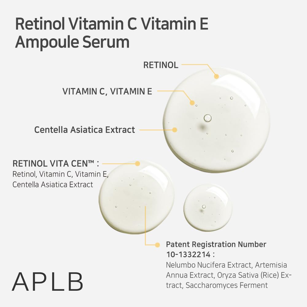APLB Retinol Vitamin C Vitamin E Facial Serum - 30ml