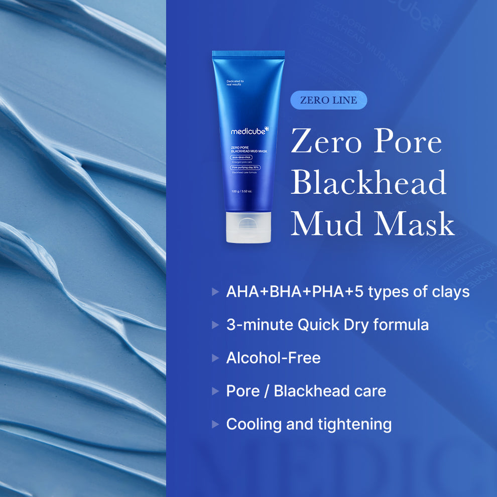 MEDICUBE Zero Pore Blackhead Mud Mask - 100ml