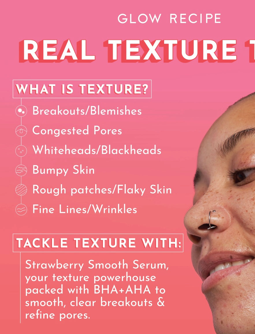 GLOW RECIPE Strawberry Smooth BHA AHA Salicylic Acid Serum - 30ml