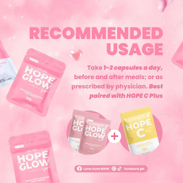 HOPE GLOW Super Japan s-acetyl glutathione + Oral Sunblock - 60 Capsules