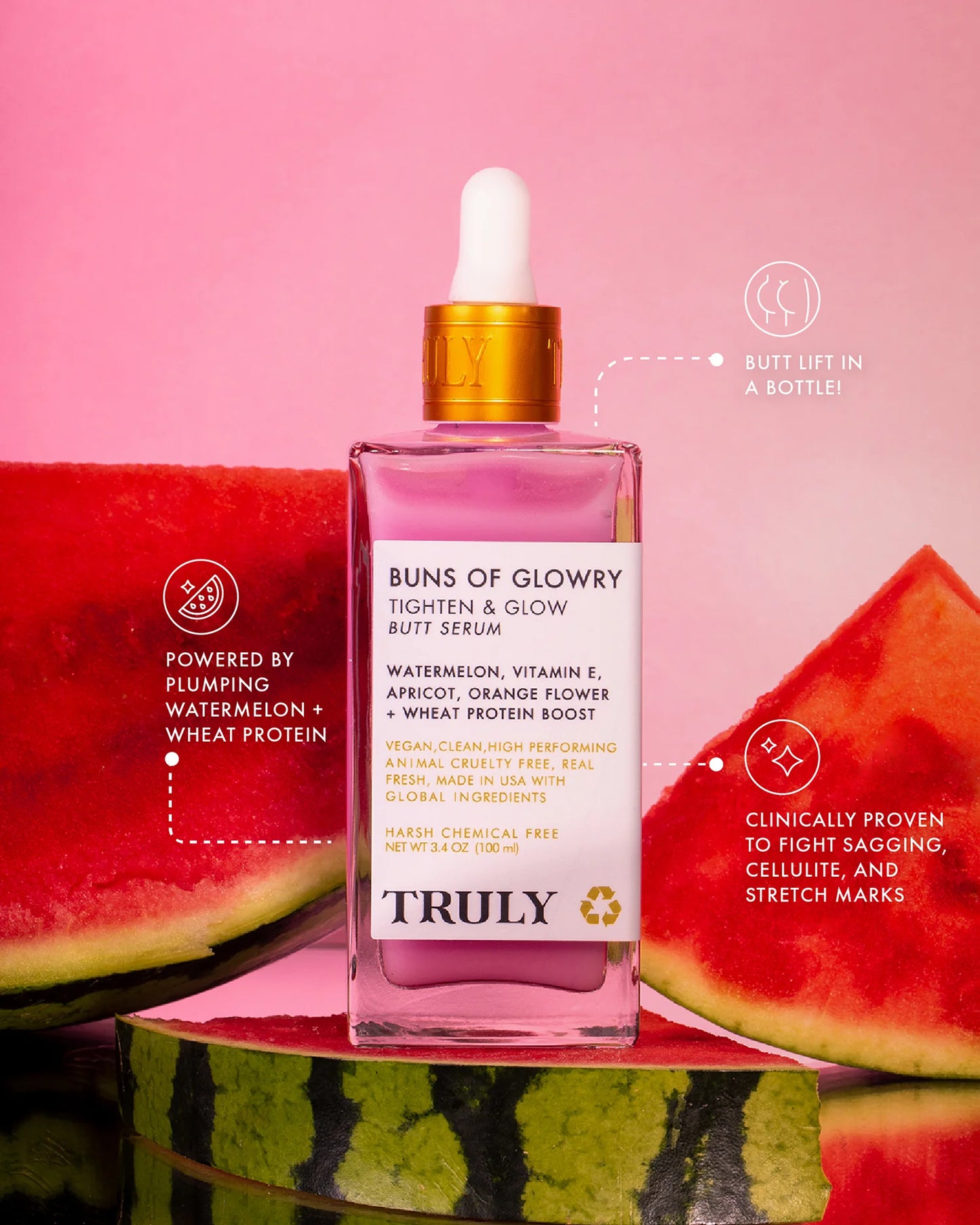 BUNS OF GLOWRY Glow & Tighten Butt Serum - 90ml