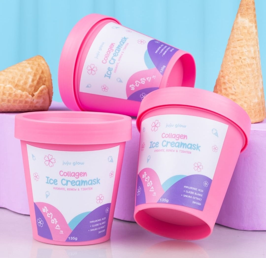 Juju Glow Collagen Ice Cream Mask - 135g
