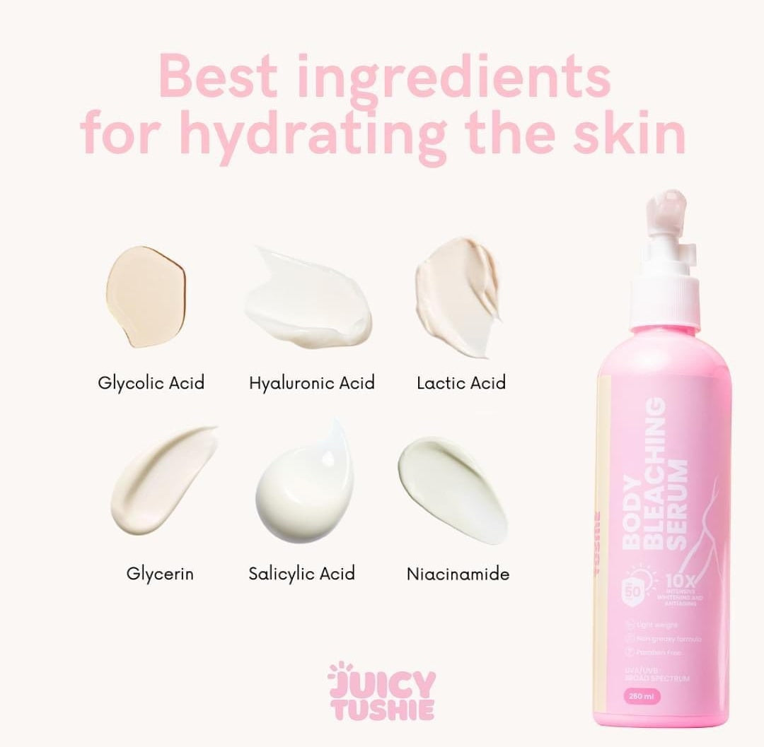 Juju Glow Body Bleaching Serum with SPF 50 - 250ml