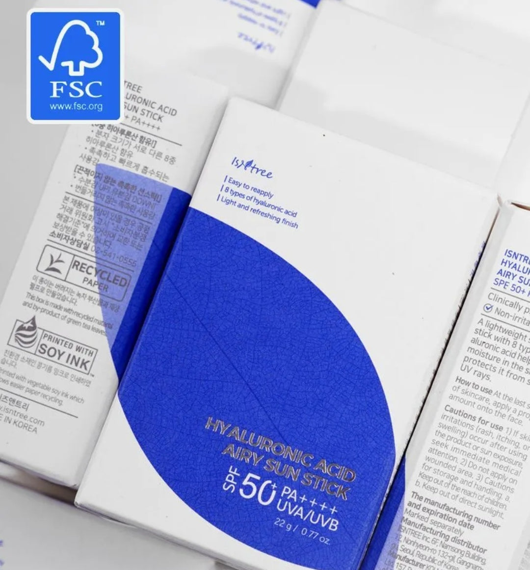 ISNTREE Hyaluronic Acid Airy Sun Stick SPF50 - 22g