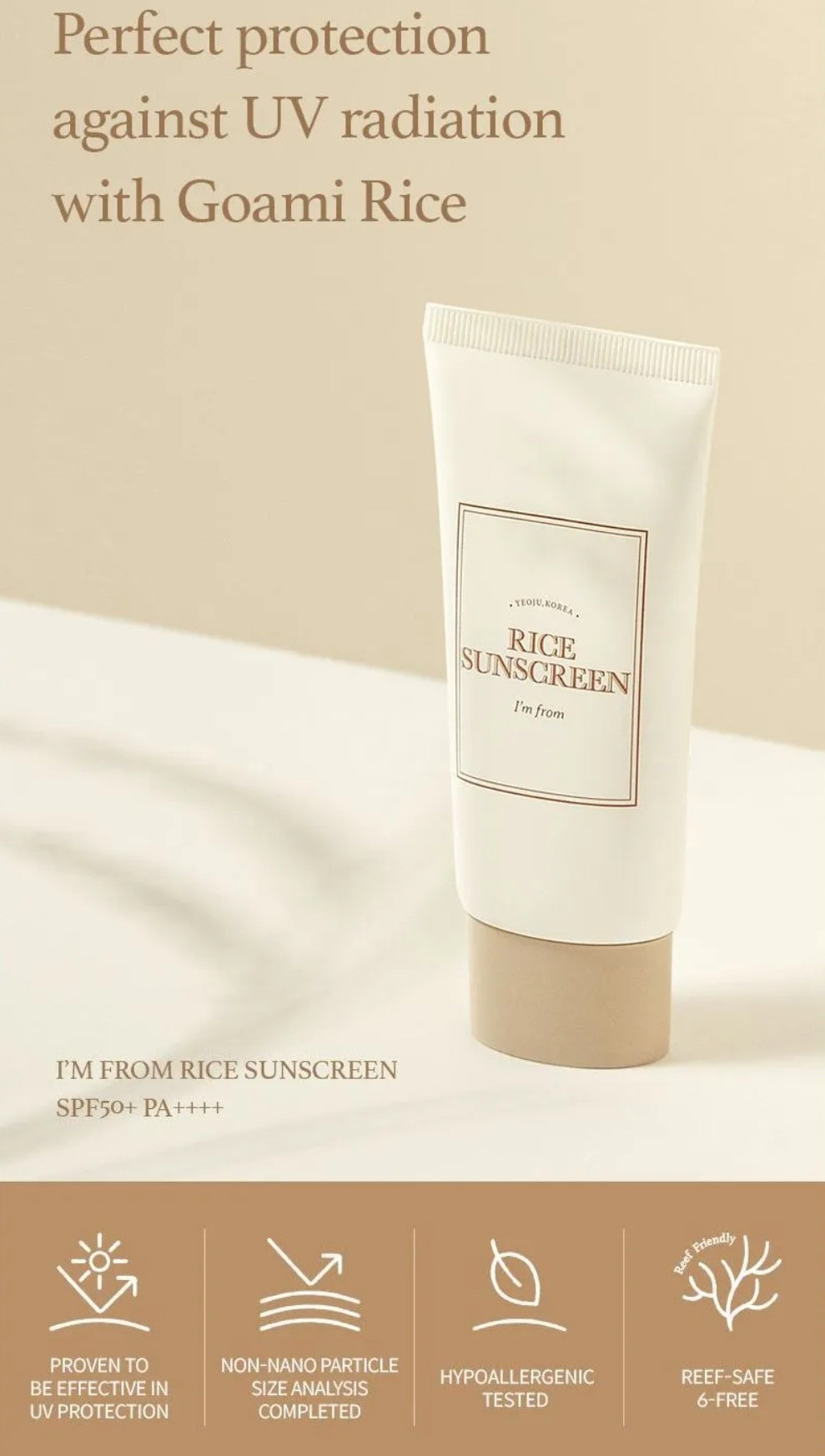 I'm From Rice Sunscreen SPF50+ PA++++ - 50ml