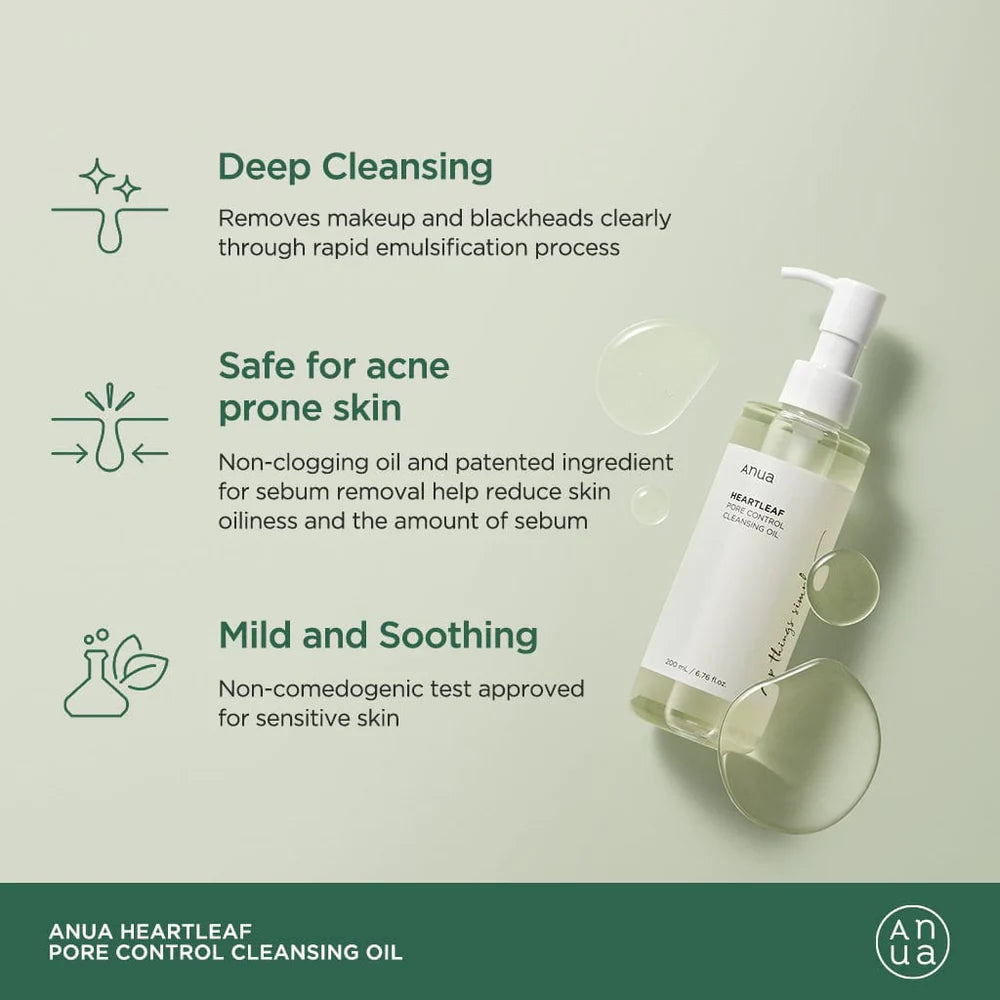 ANUA Heartleaf Pore Control Cleansing Oil - 200ml