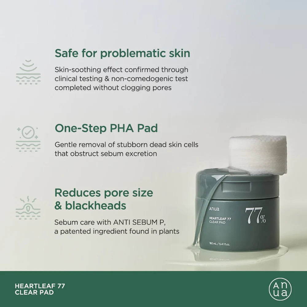 ANUA Heartleaf 77% Toner Pad - 160ml
