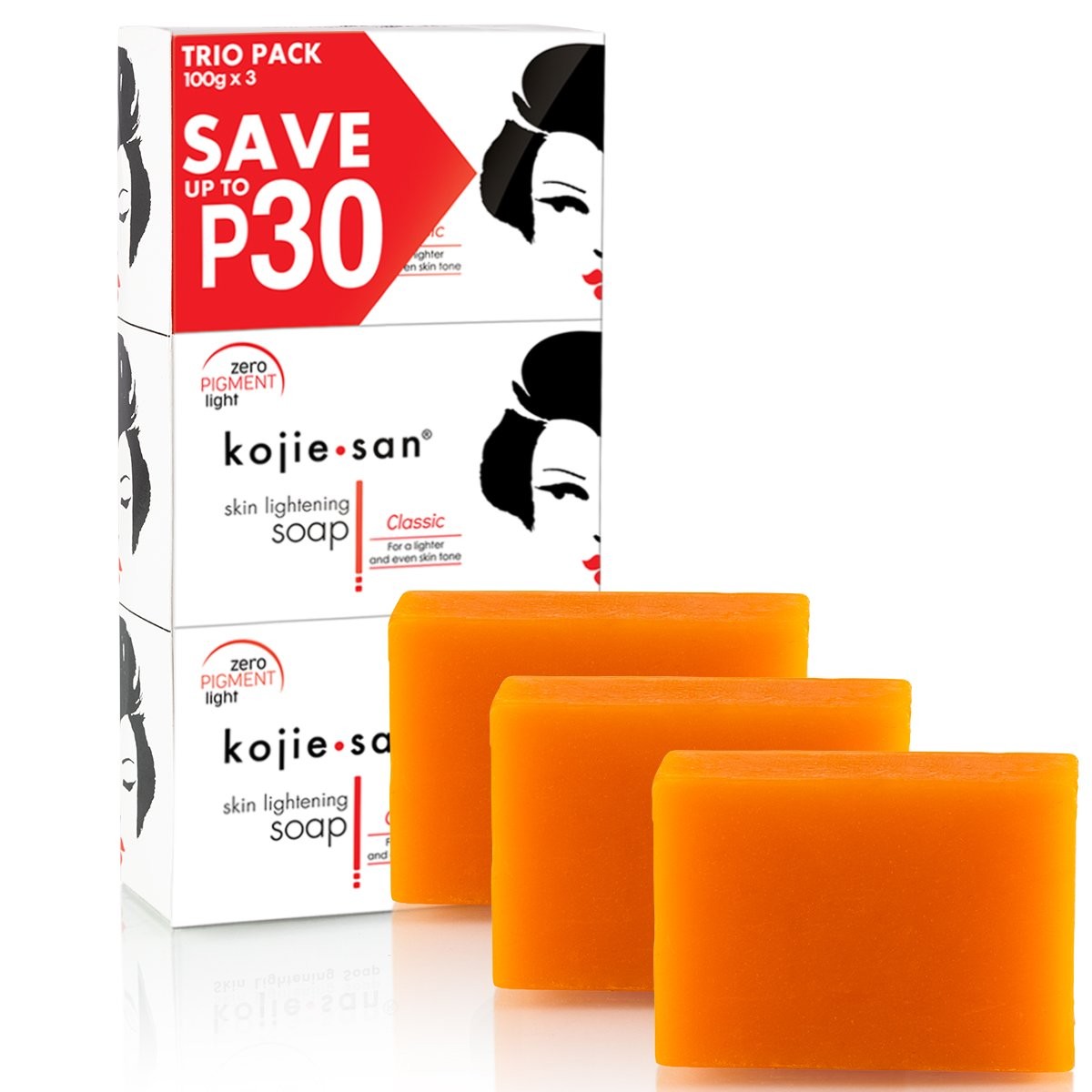 Kojie San Kojic Acid Soap 3x 100g Bars