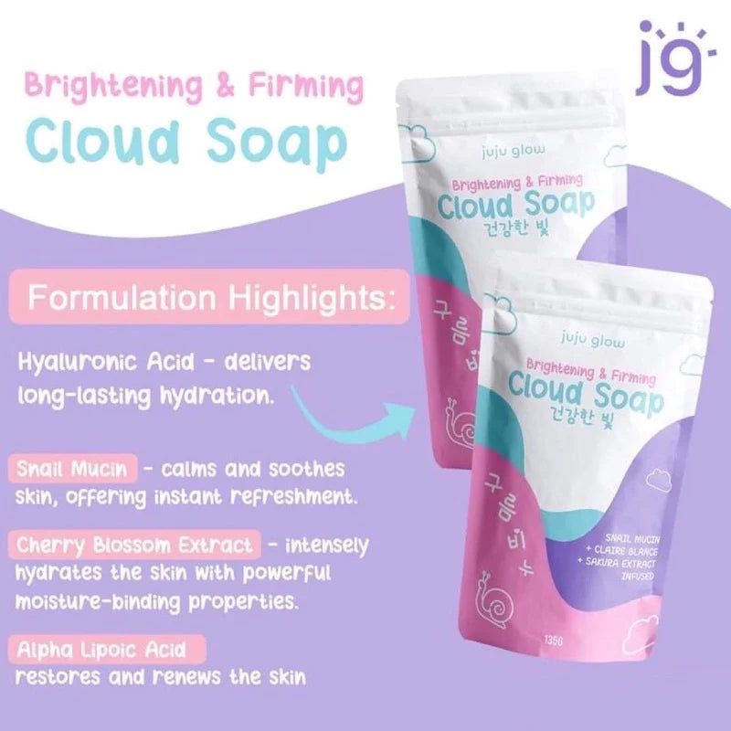 Juju Glow Cloud Soap Brightening & Firming - 135g