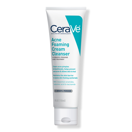 CeraVe® Acne Foaming Cream Cleanser with 4% Benzoyl Peroxide - 150ml