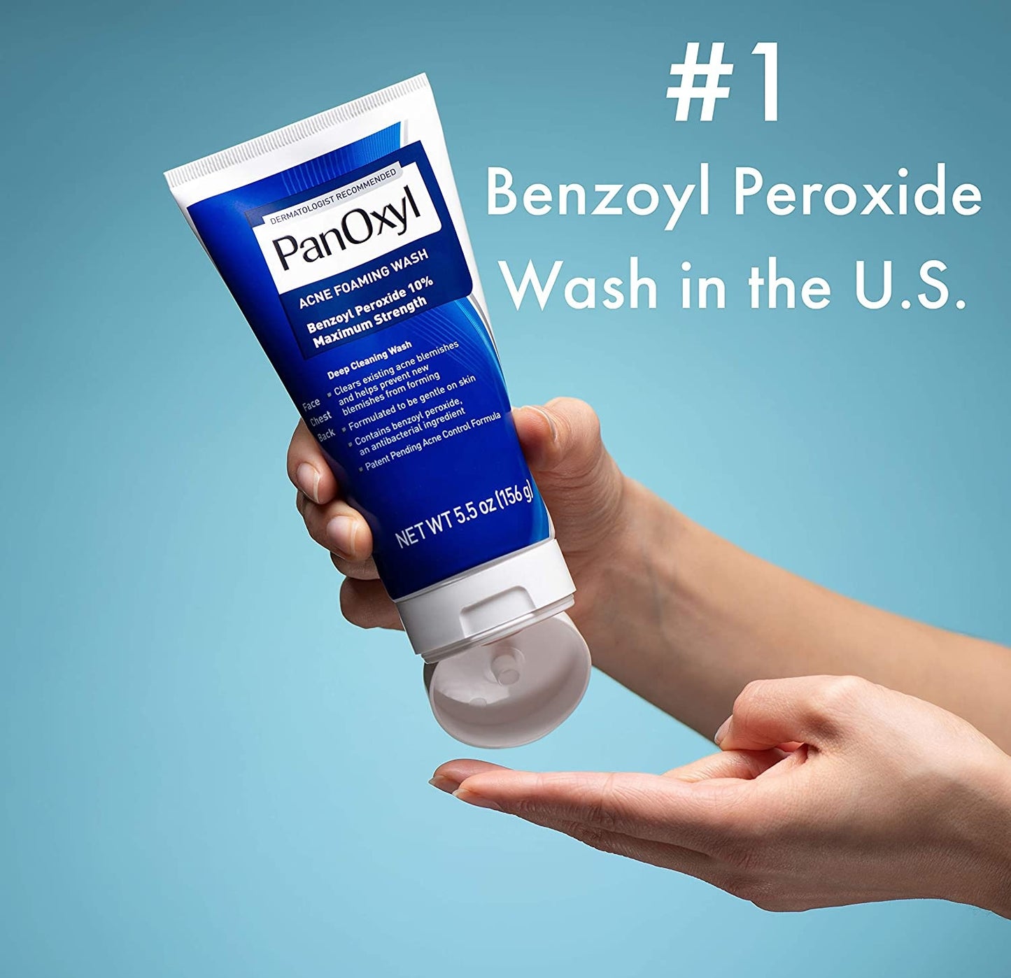 PanOxyl® Acne Foaming Wash with Benzoyl Peroxide 10% Maximum Strength - 156g
