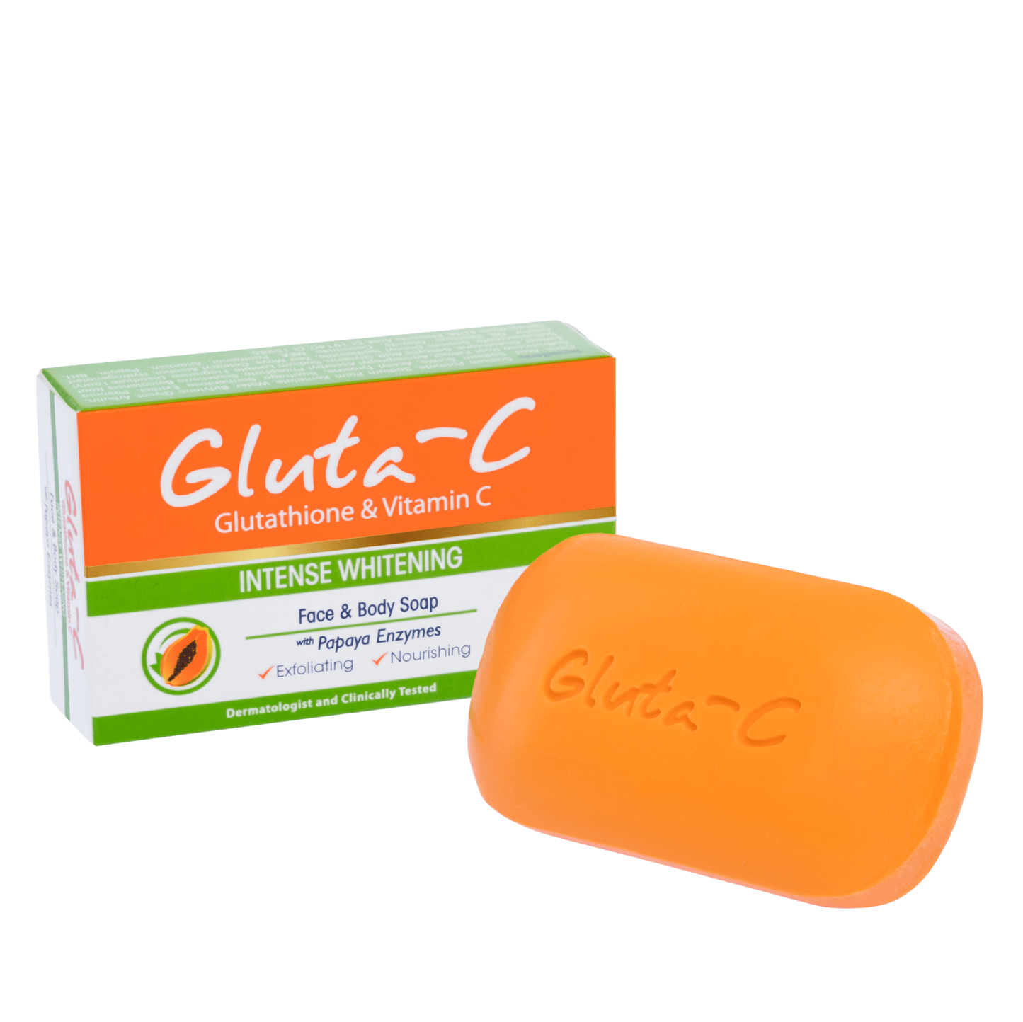 Gluta-C Skin Lightening Papaya Enzymes Face & Body Soap - 135g
