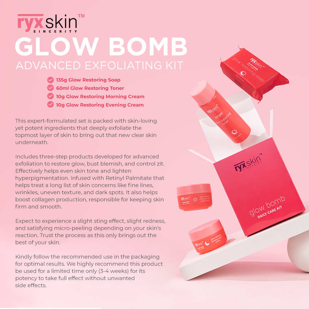 RYX Skin Glow Bomb Advanced Exfoliating Kit