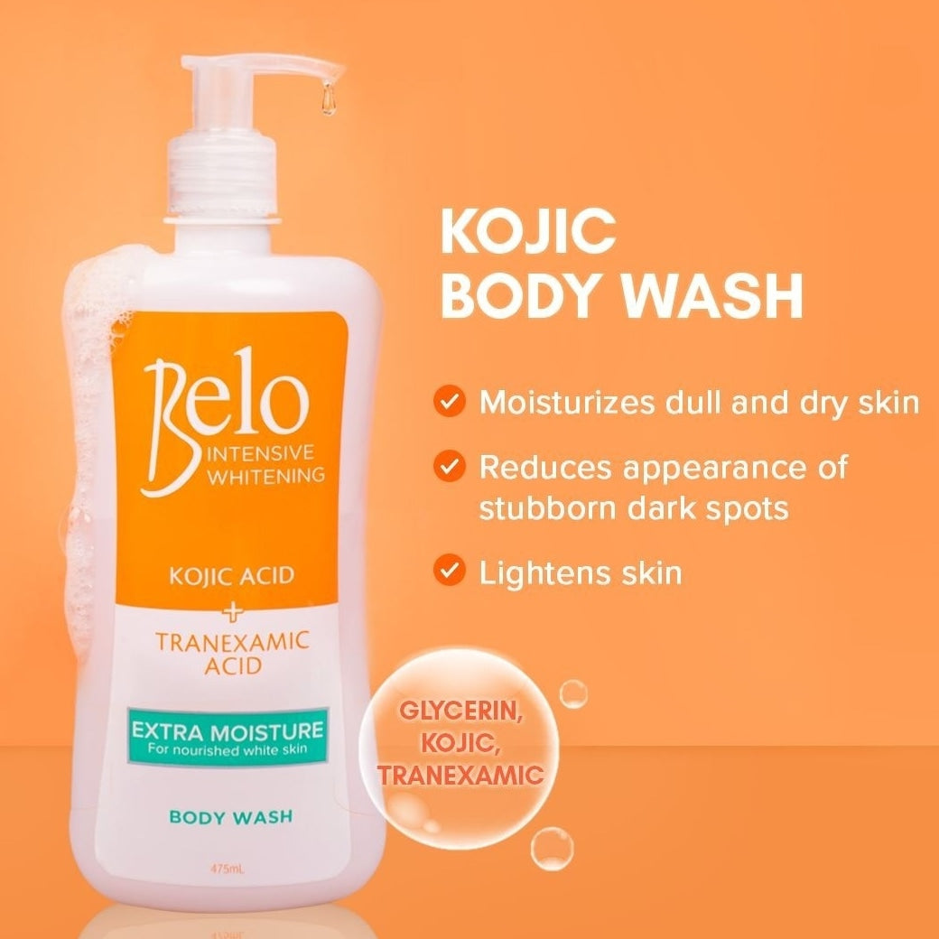 Belo Intensive Whitening Kojic Acid + Tranexamic Acid Body Wash - 475ml