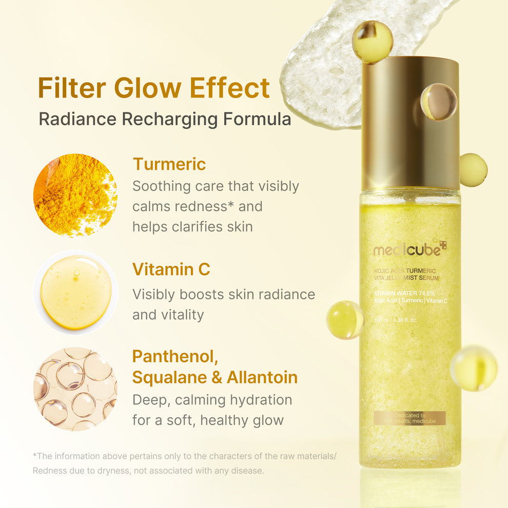 MEDICUBE Kojic Acid Turmeric Vita Jelly Mist Serum - 100ml