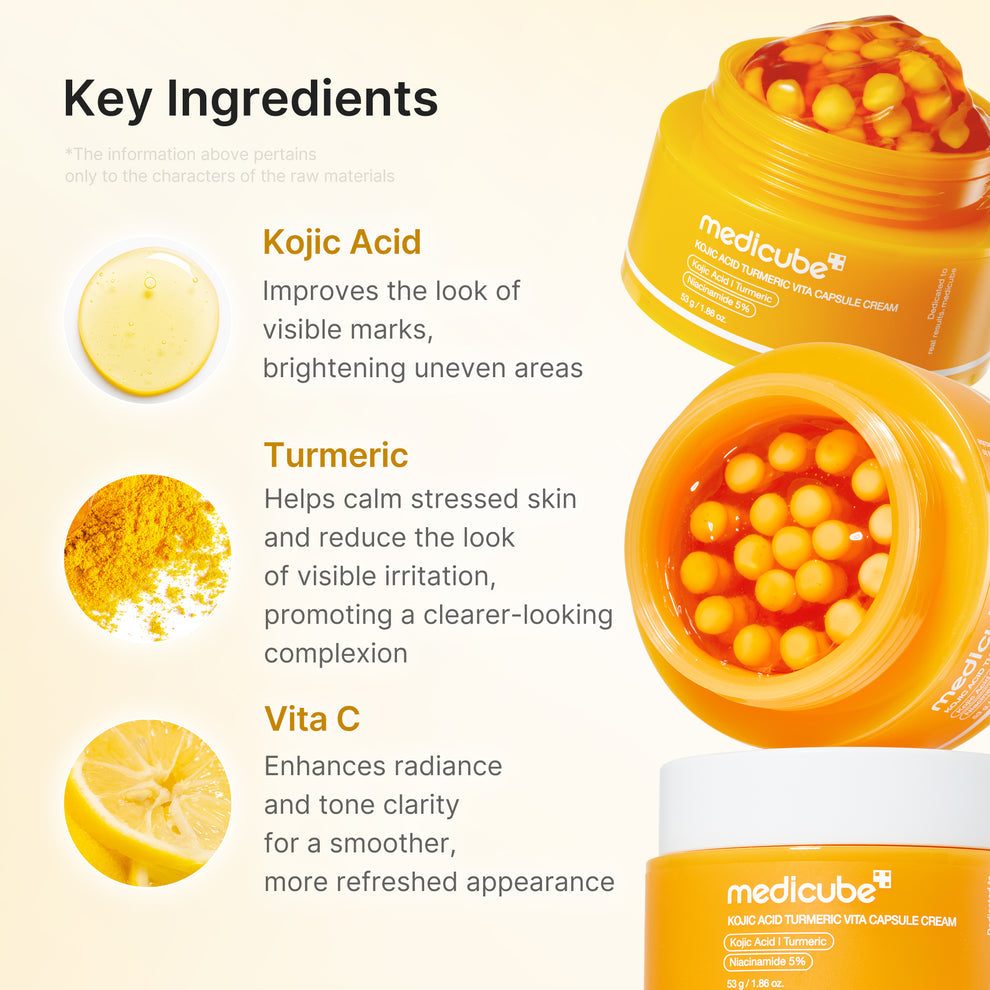 MEDICUBE Kojic Acid Turmeric Vita Capsule Cream - 53g