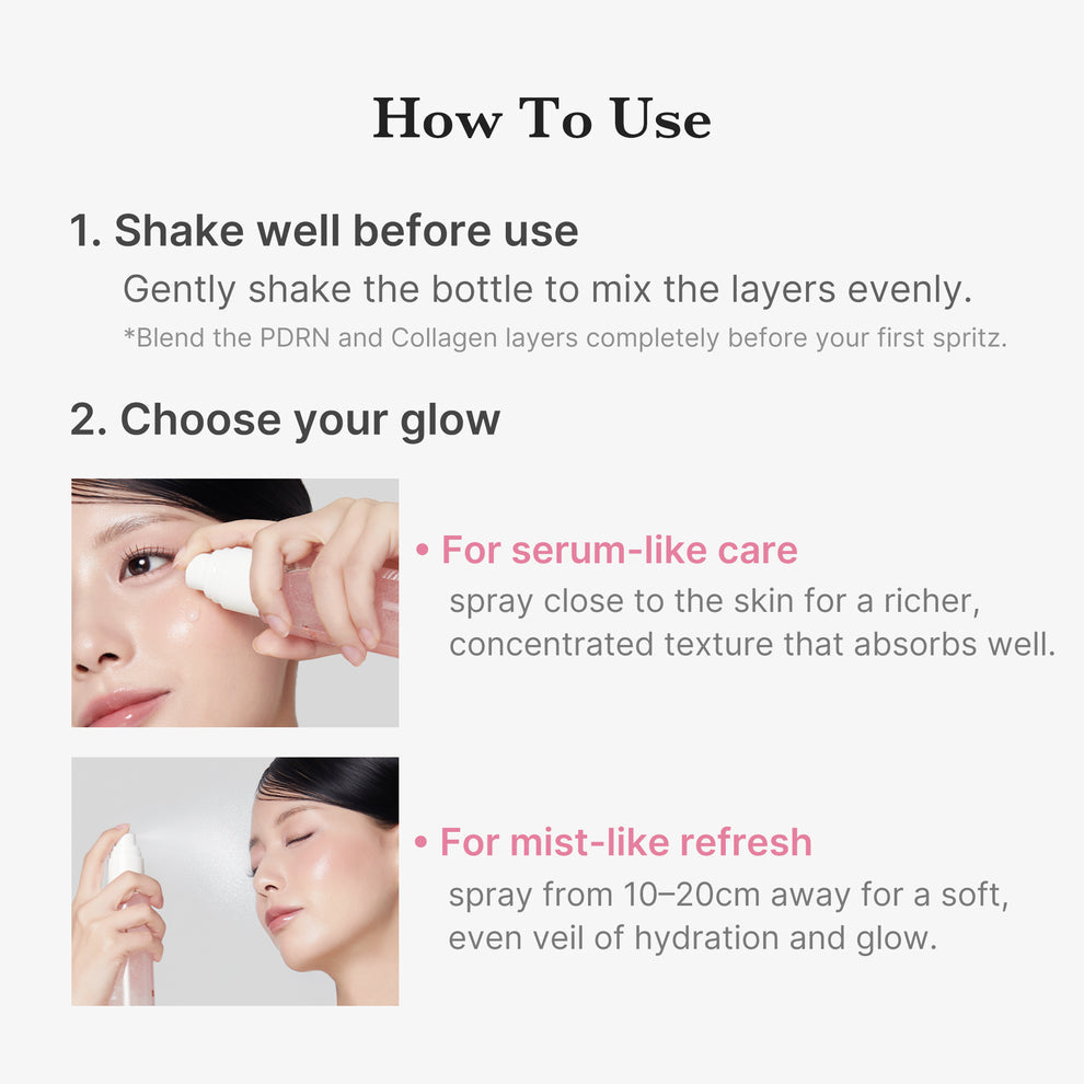 MEDICUBE PDRN Pink Collagen Glow Jelly Mist Serum - 100ml