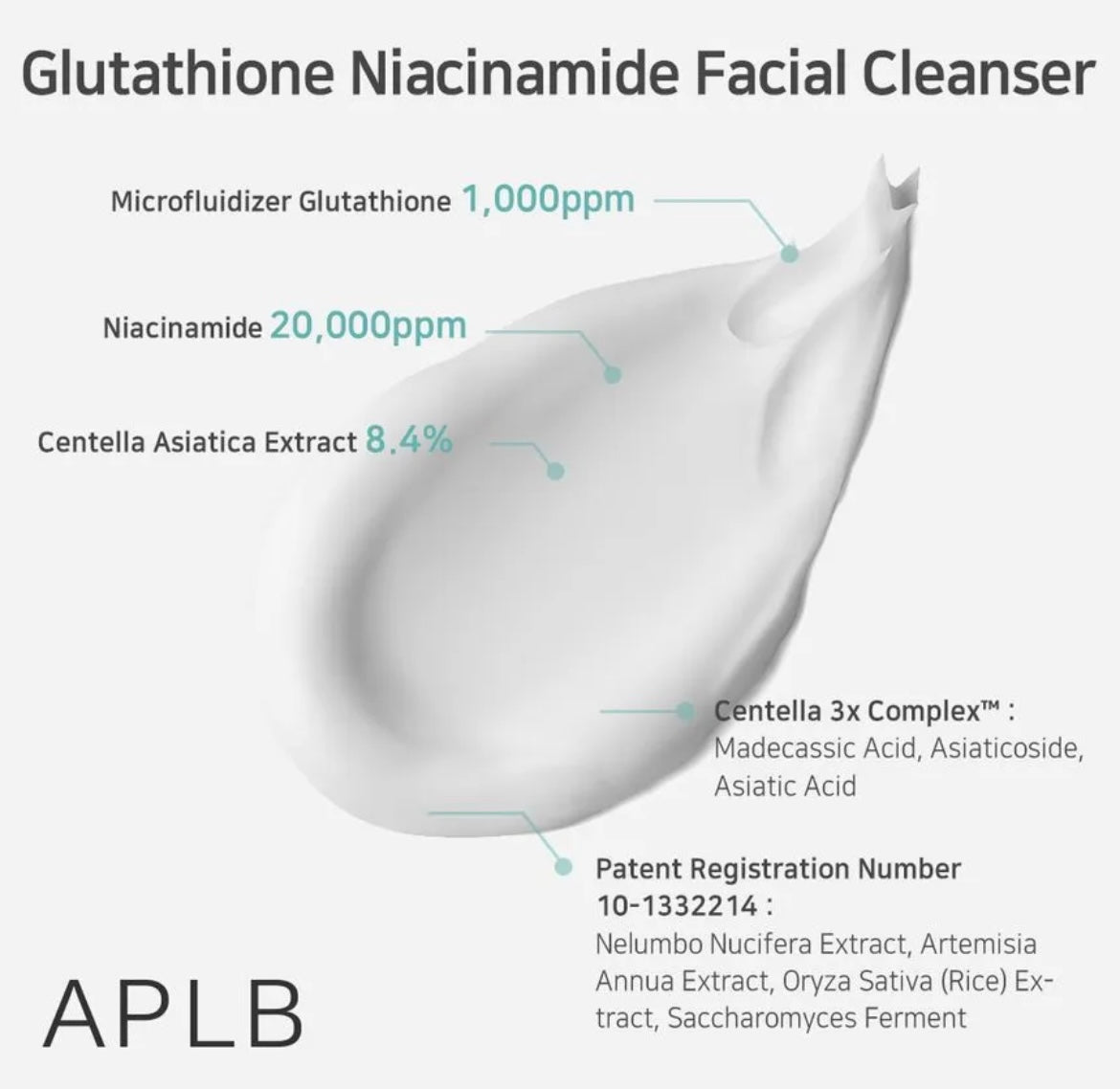 APLB Glutathione Niacinamide Facial Cleanser - 80ml
