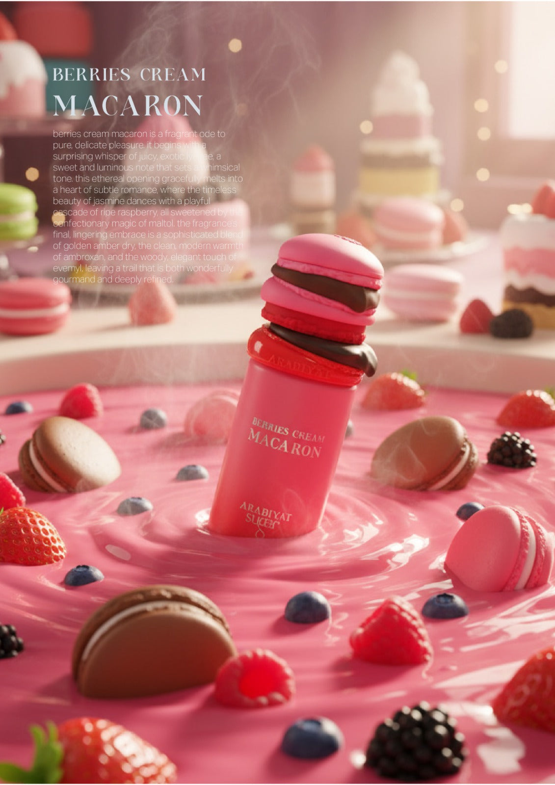 Arabiyat Sugar Berries Cream Macaron - 100ml