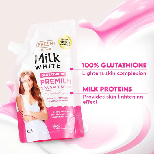 FRESH Skinlab Milk White Glutathione Premium Spa Salt Scrub- 350g