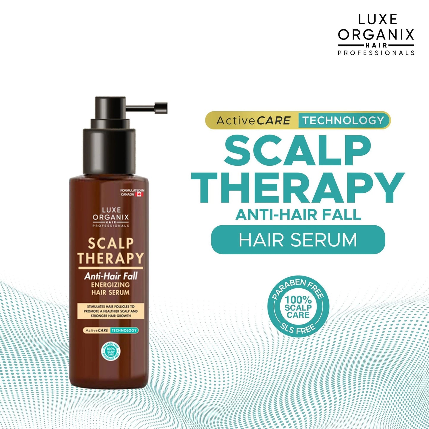 LUXE ORGANIX Scalp Therapy Anti-Hairfall Energizing Hair Serum - 80ml