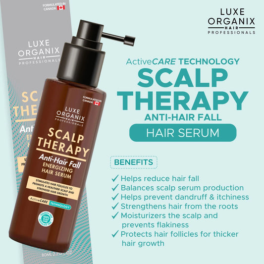 LUXE ORGANIX Scalp Therapy Anti-Hairfall Energizing Hair Serum - 80ml