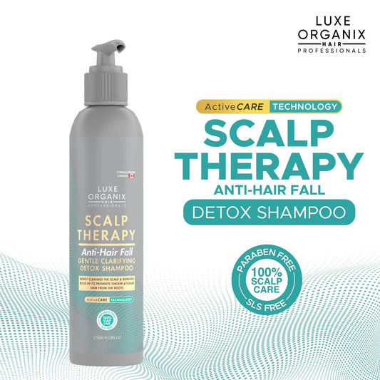 LUXE ORGANIX Scalp Therapy Anti-Hairfall Gentle Clarifying Detox Shampoo - 270ml