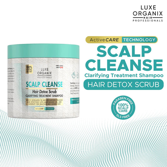 LUXE ORGANIX Scalp Cleanse Hair Detox Scrub - 220g