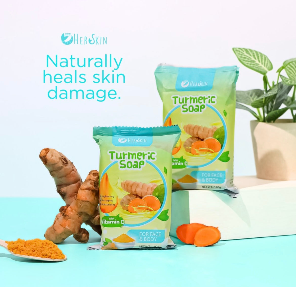 Turmeric Soap with Vitamin C - 100g