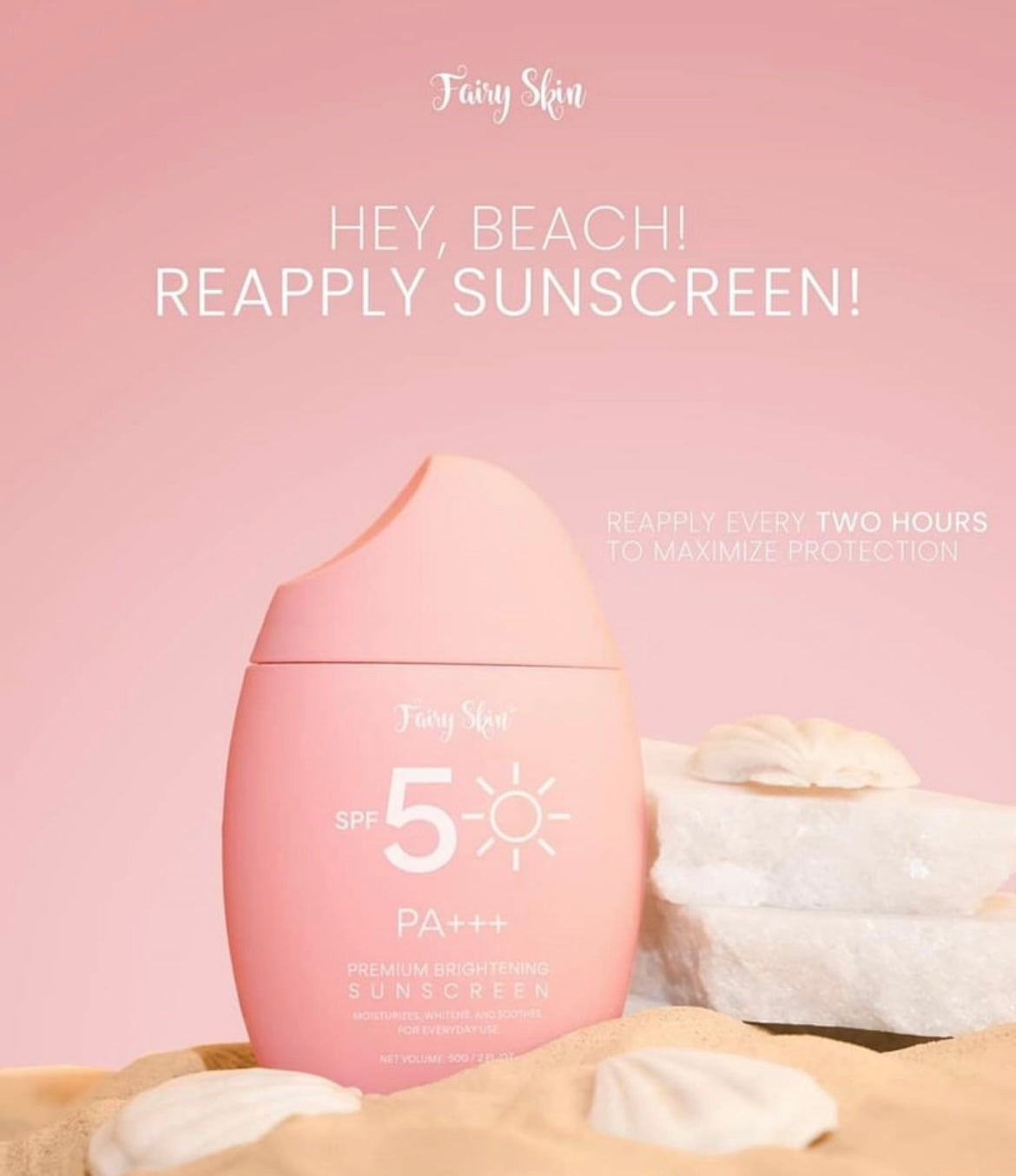 Fairy Skin Premium Brightening Sunscreen with SPF 50 + PA++++ - 50ml