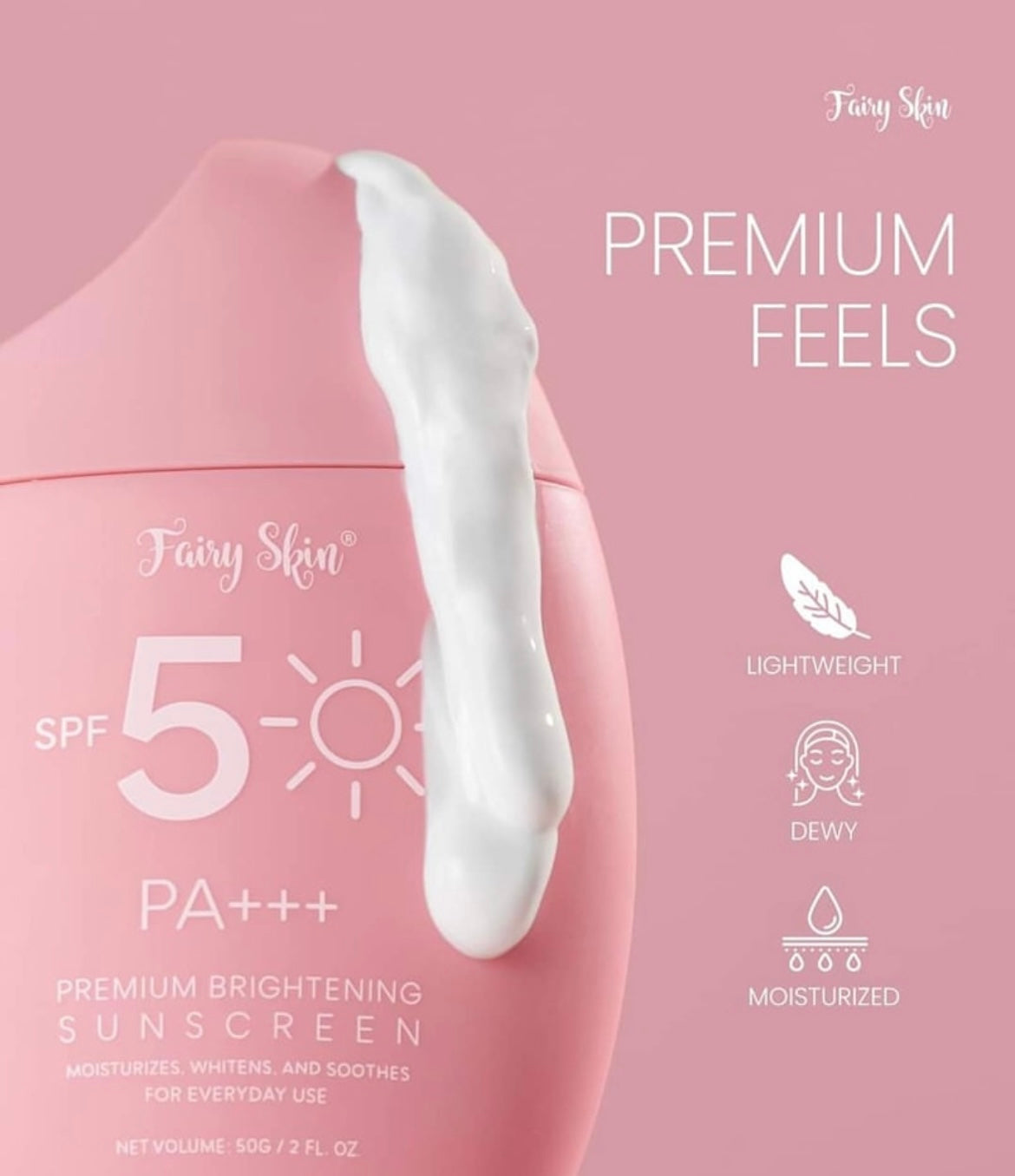 Fairy Skin Premium Brightening Sunscreen with SPF 50 + PA++++ - 50ml