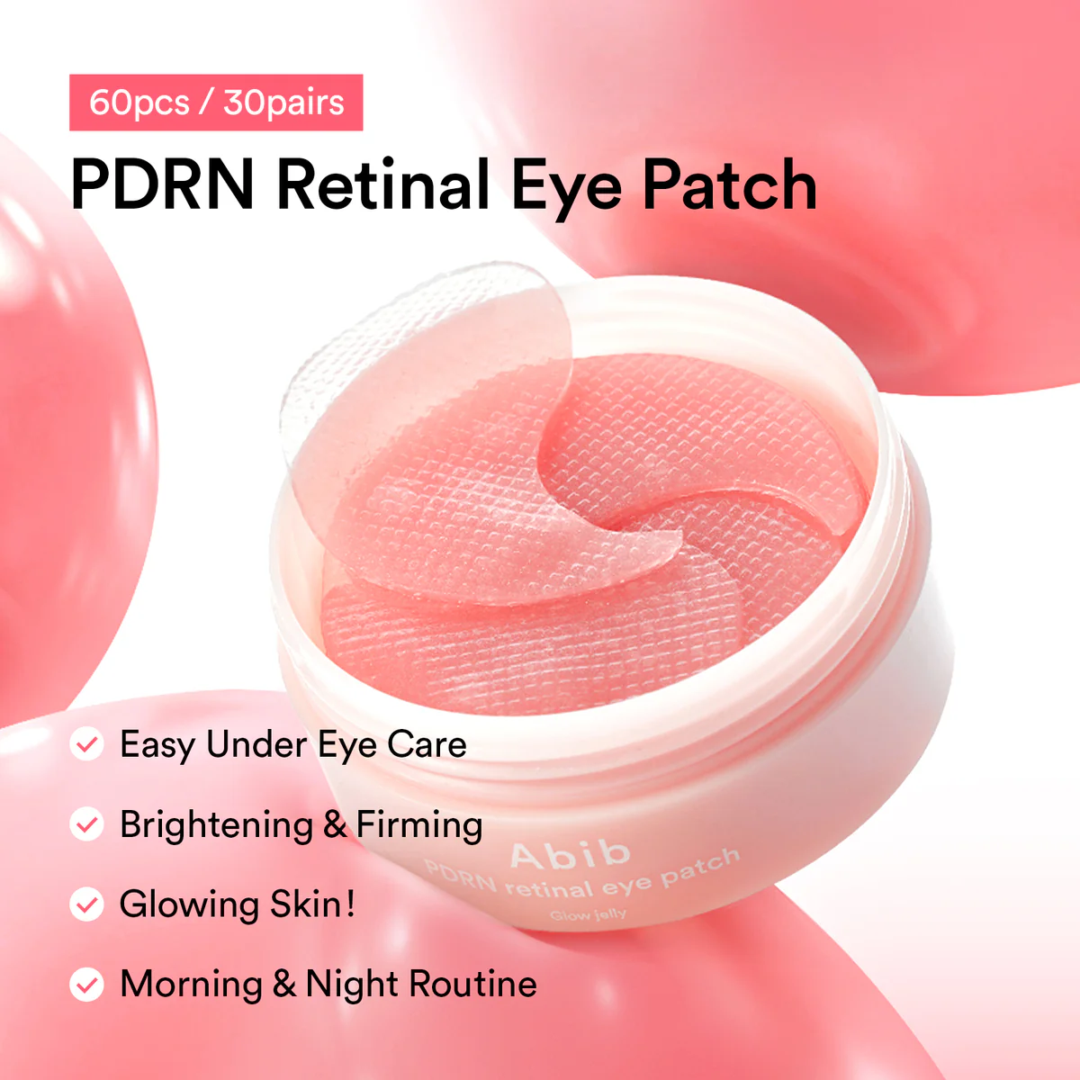 Abib PDRN Retinal Eye Patch Glow Jelly - [60pcs]