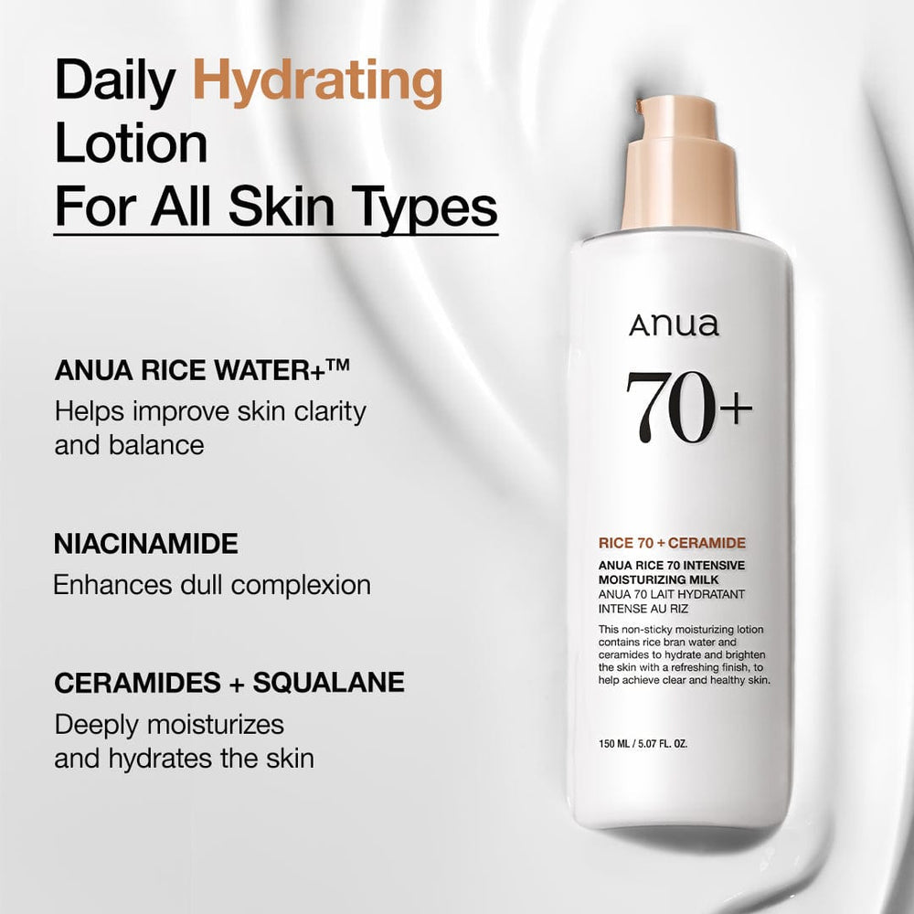 ANUA Rice 70 Intensive Moisturising Milk - 150ml