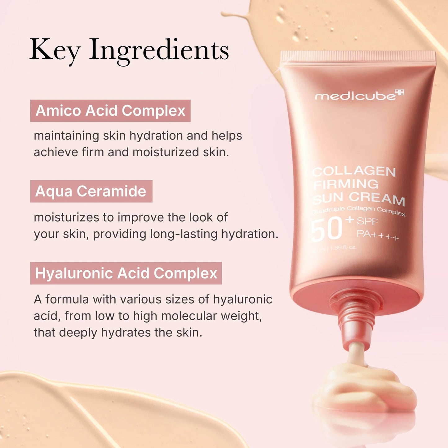 MEDICUBE Collagen Firming Sun Cream SPF50+PA++++ - 50ml