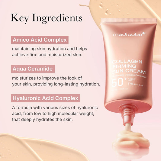 MEDICUBE Collagen Firming Sun Cream SPF50+PA++++ - 50ml