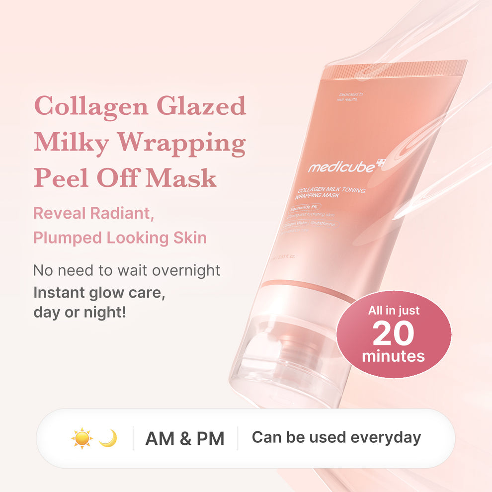 MEDICUBE Collagen Milk Toning Wrapping Mask - 75ml