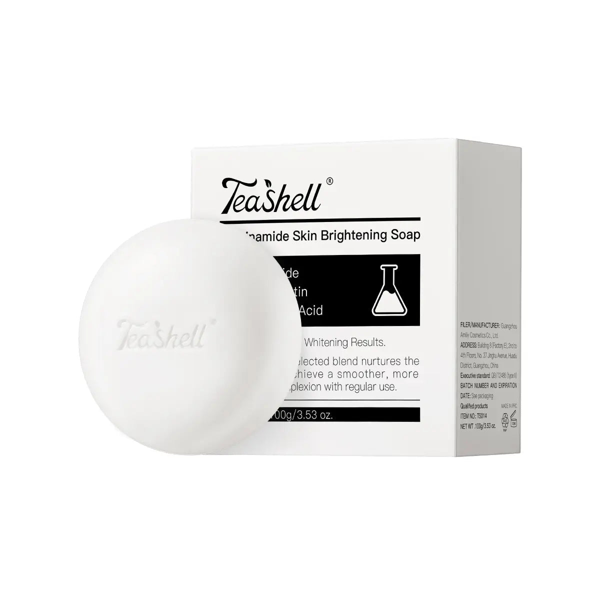 Teashell Niacinamide Skin Brightening Soap - 100g