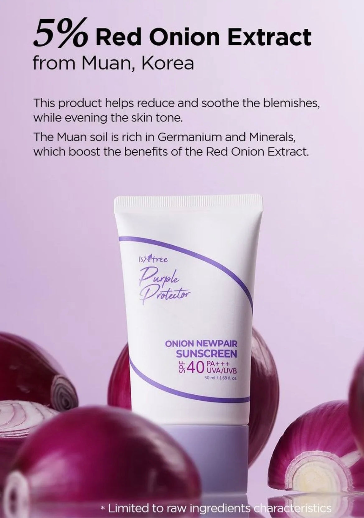 Isntree Onion Newpair Sunscreen SPF40 PA+++ - 50ml