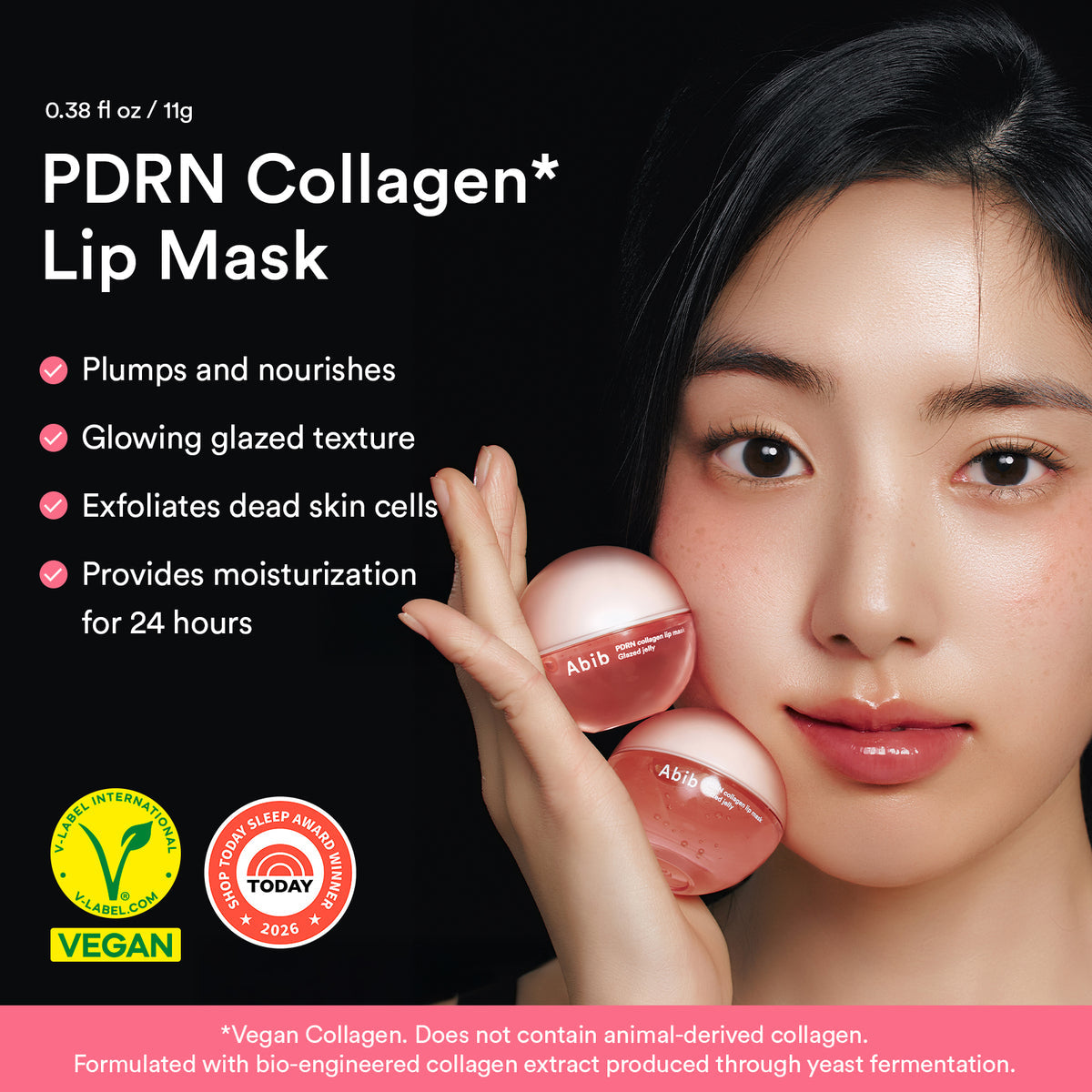 Abib PDRN Vegan Collagen Lip Mask Glazed Jelly - 11g